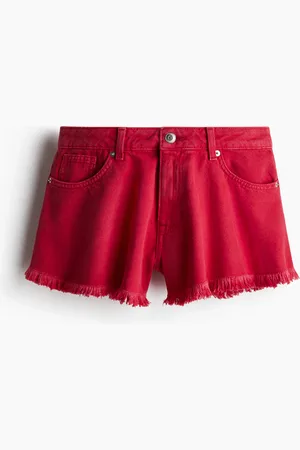 H&M Denimshorts med frynsete kanter