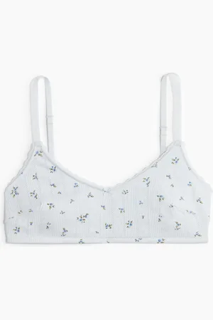 H&M Vattert BH i myk pointelle