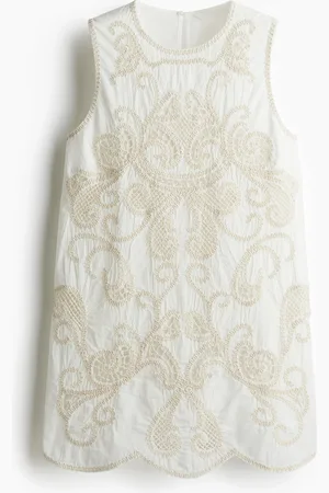 H&M Kjole med engelsk blonde