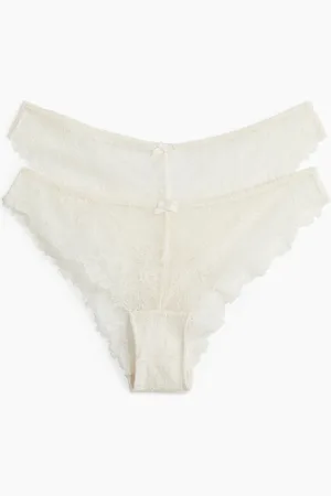 H&M 2-pack cheeky truser i blonde