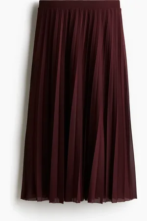 H&M Plissert skjørt i mesh