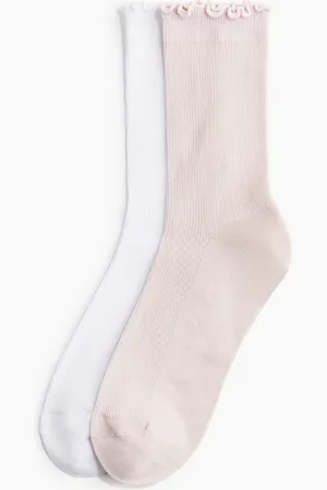 H&M 2-pack overlocksydde treningssokker