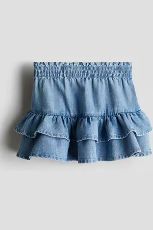 H&M Volangskjørt i denim