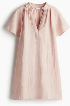 H&M A-lineskåret musselinkjole