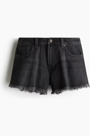 H&M Denimshorts med frynsete kanter