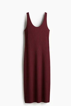 H&M Ribbestrikket kjole