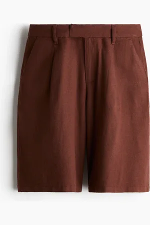 H&M Knelang shorts i linmiks