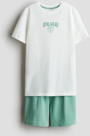 H&M Pyjamas i bomullstrikot