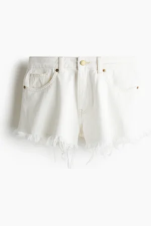 H&M Denimshorts med frynsete kanter