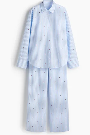 H&M Pyjamas i bomullspoplin