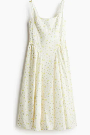 H&M Tie-back poplin dress