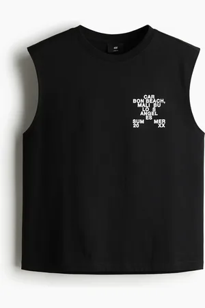 H&M Loose Fit Singlet med trykk