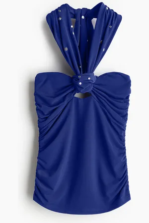 H&M Halterneck-topp med strass