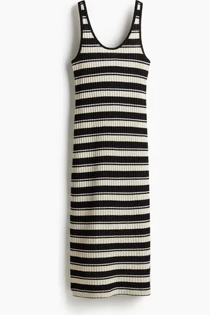 H&M Ribbestrikket kjole
