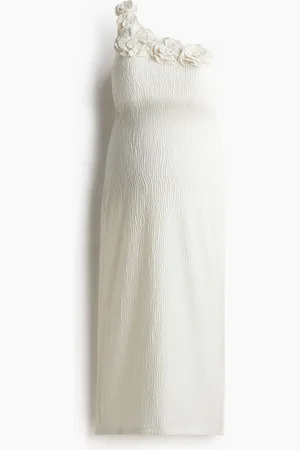 H&M MAMA One shoulder-kjole med applikasjoner