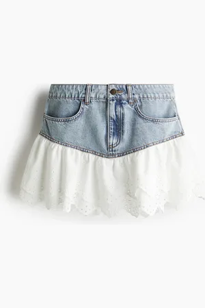 H&M Miniskjørt med volanger