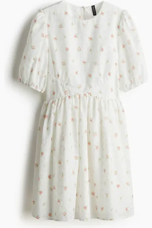 H&M Brodert kjole med åpen rygg
