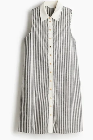 H&M A-lineskåret skjortekjole
