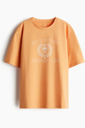 H&M Oversized trenings-T-shirt med trykk