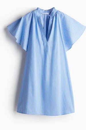 H&M A-lineskåret musselinkjole