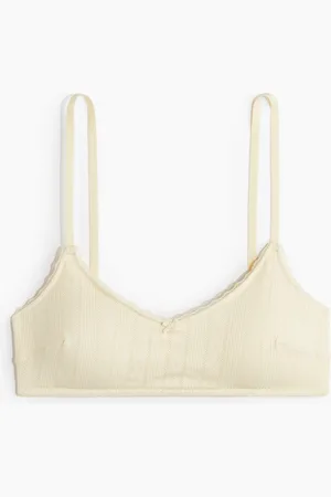 H&M Vattert BH i myk pointelle