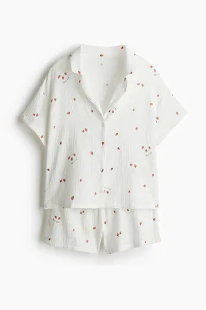 H&M Pyjamas i bomullsmusselin