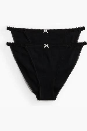 H&M 2-pack pointelle tanga briefs