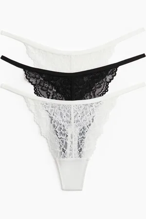 H&M 3-pack stringtruse tanga i blonde