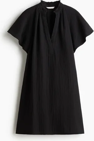 H&M A-lineskåret musselinkjole