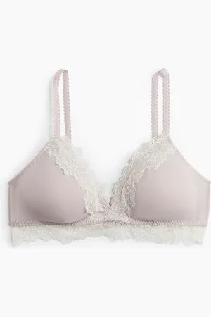 H&M Vattert BH i micro og blonde