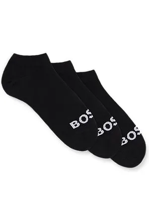 HUGO BOSS Three-pack of ankle-length socks with contrast logos