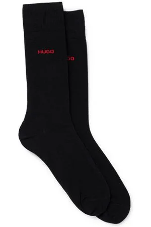 HUGO BOSS Two-pack of regular-length socks in stretch fabric
