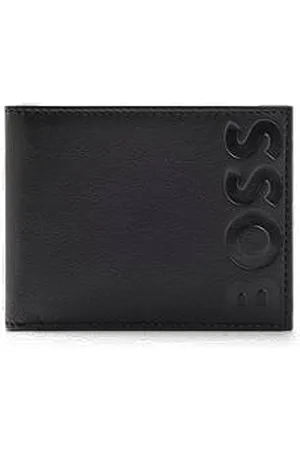 HUGO BOSS Grained-leather wallet with emed logo