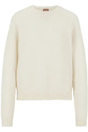 HUGO BOSS Crew-neck sweater in stretch fabric