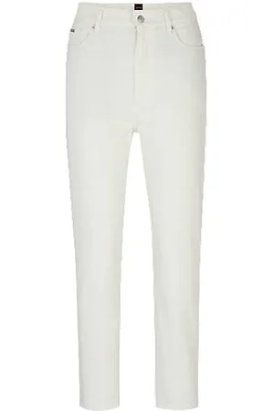HUGO BOSS Cream jeans in stretch denim