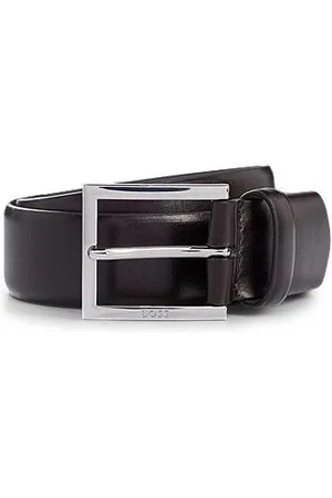 HUGO BOSS Dressletic leather belt with concealed elasticated section