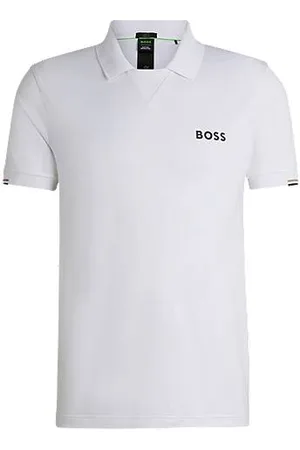 HUGO BOSS X Matteo Berrettini V-insert slim-fit polo shirt