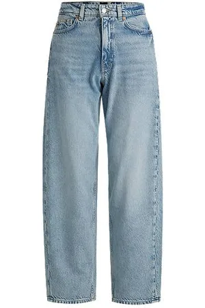 HUGO BOSS Balloon-fit jeans in light-blue denim