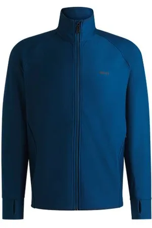 HUGO BOSS Zip-up sweatshirt with decorative reflective logo