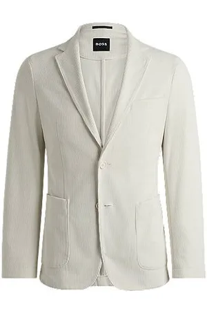 HUGO BOSS Slim-fit jacket in performance corduroy