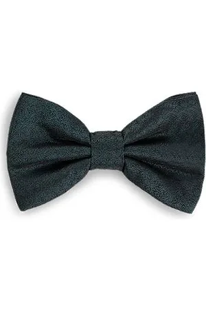 HUGO BOSS Pre-tied bow tie in a patterned silk blend