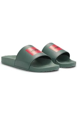 HUGO BOSS Italian-made slides with logo label