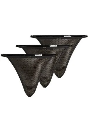 HUGO BOSS Three-pack of thong briefs with logo trim