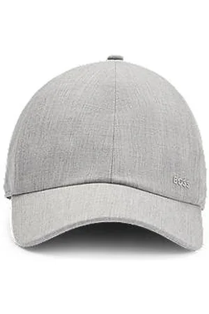 HUGO BOSS Peached-twill cap with logo lettering