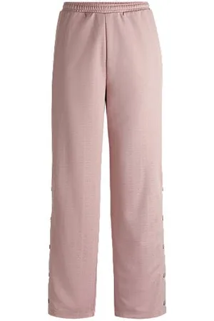 HUGO BOSS Oversized-fit tracksuit bottoms with logo jacquard