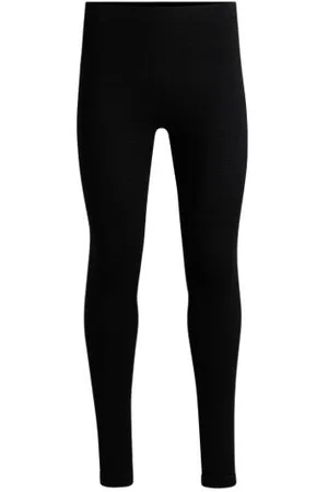 HUGO BOSS Ski base layer leggings in wool-blend jacquard