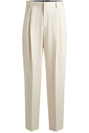 HUGO BOSS Modern-fit trousers with front pleats