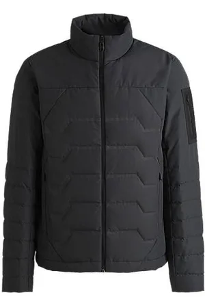 HUGO BOSS Water-repellent down jacket with zipped details