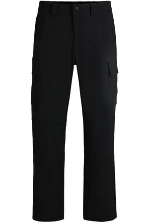 HUGO BOSS Relaxed-fit cargo trousers in stretch fabric