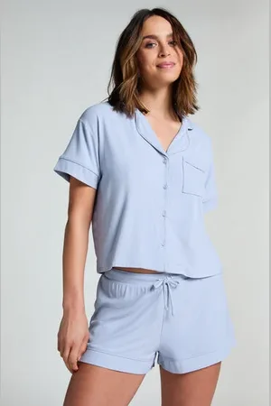 Hunkemöller Shorts i ribbestrikket jersey – Basisplagg